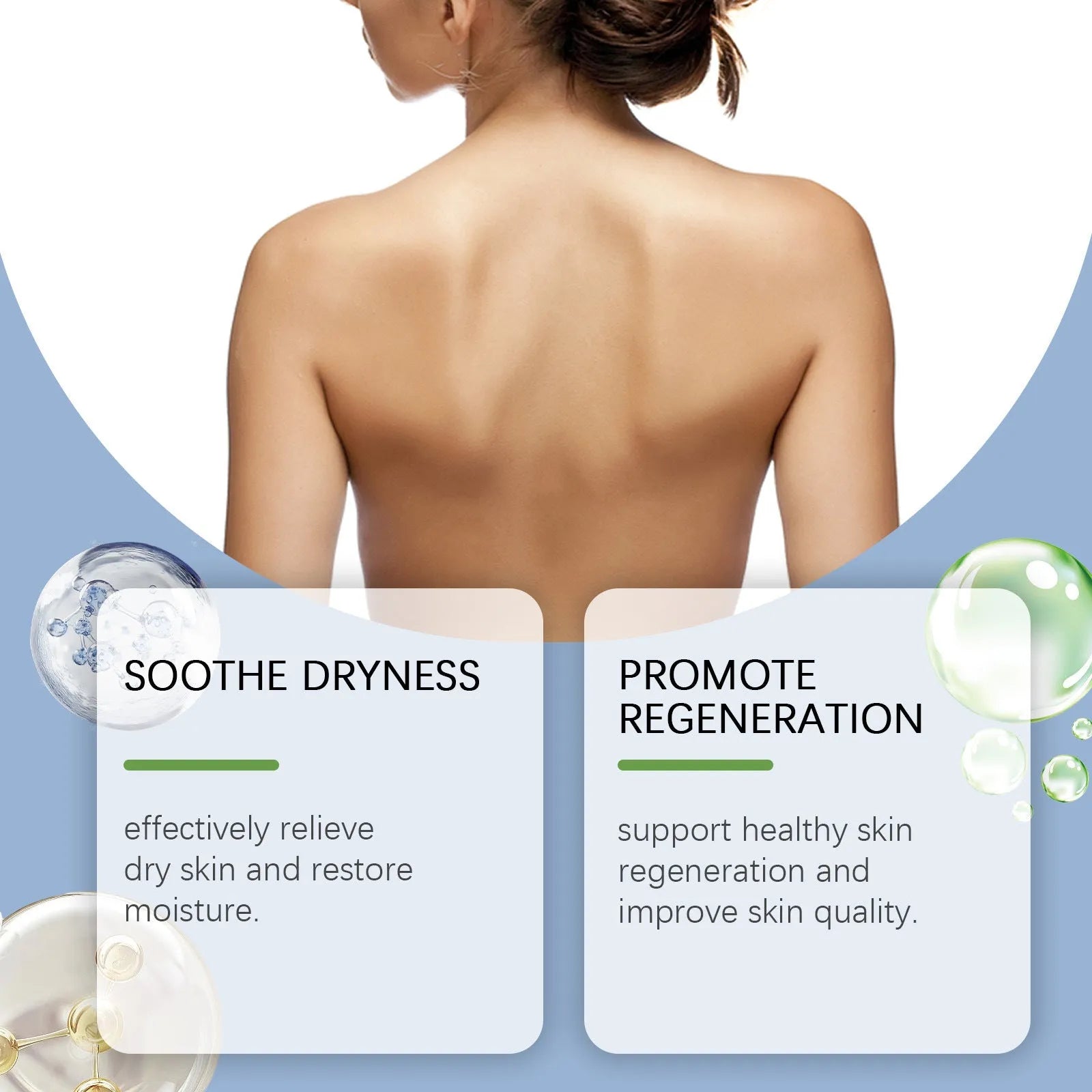 20g jar of body and neck care cream with botanical ingredients