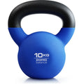 Blue cast iron immersion teapot dumbbell weighing 10kg for home workouts