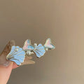 Starfish shell side bang clip barrette in short or long style with shell fishtail design