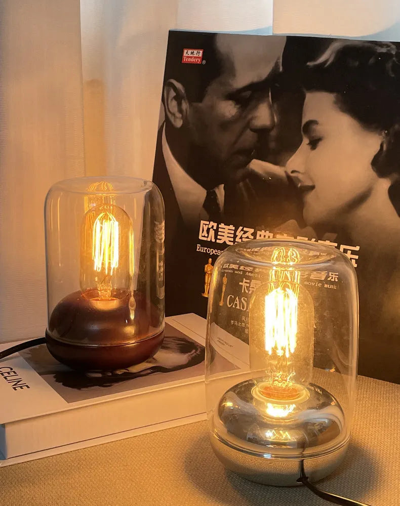 Geometric essential oil diffuser lamp measuring 20cm with simple modern design for bedroom use