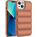TPU iPhone protective back cover case in solid blue colour, shown fitted to an iPhone model.