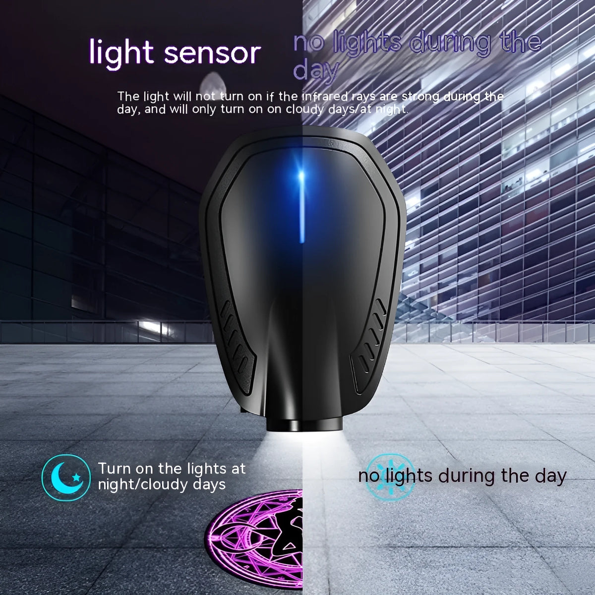 Bright black car atmosphere light laser projector, F2 courtesy lamp, 5V 5W 1A, ABS housing