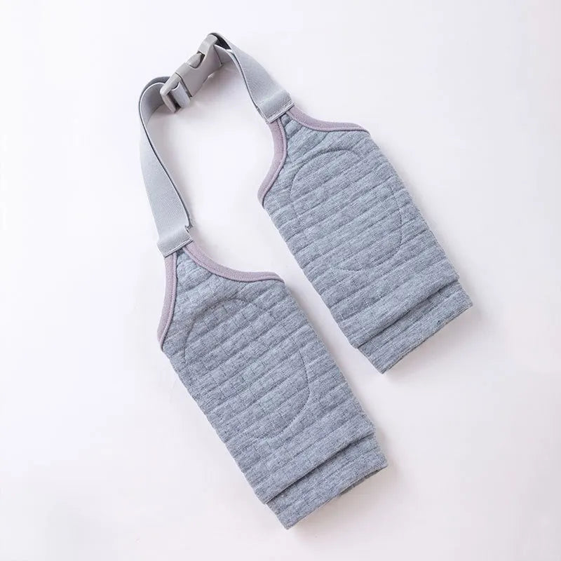 Adjustable dog knee protector pad with elbow support and matching scarf in blue, grey or yellow
