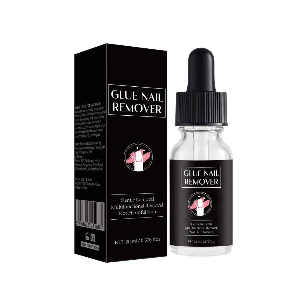 20ml bottle of nail glue remover for acrylic artificial nail extensions