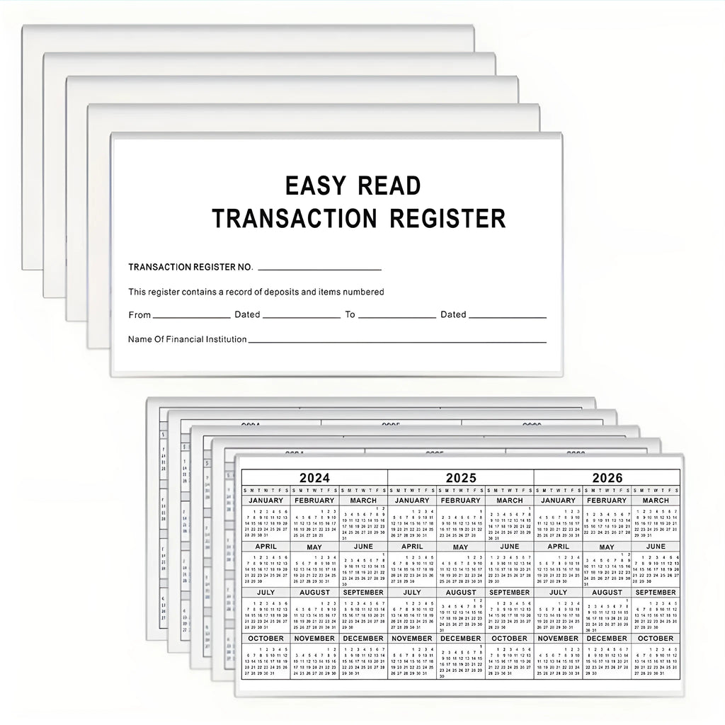 Deposit journal 54K paper bank checking account register with Journal style