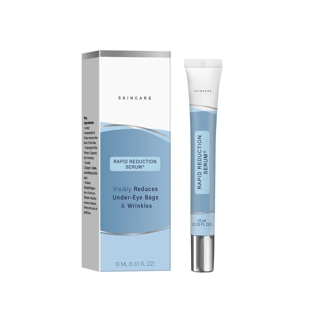 15ml Rapid Reduction Eye Serum for eye bags and fine lines, suitable for oily and dry skin