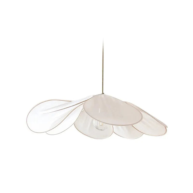 Bohemian style fabric hanging pendant lamp in a choice of colours and diameters.