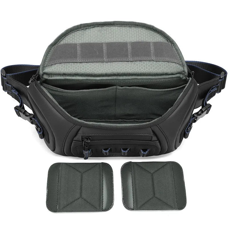 Oxford cloth waterproof camera shoulder bag in black, grey or green for DSLR and video cameras