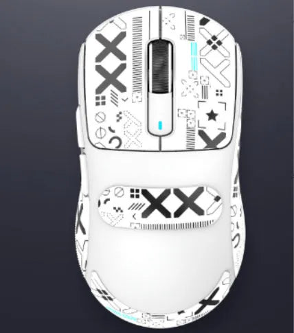 Black rechargeable Bluetooth mouse with three connectivity modes shown with USB receiver and parachute cable