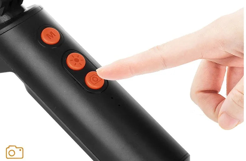 Black dual camera endoscope with IP68 waterproof lens, 9 adjustable LEDs, and 1960x1080 resolution for pipeline inspection.