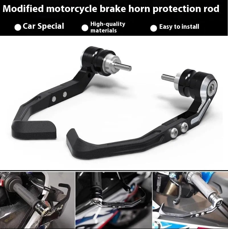 Pair of CNC aluminium bow guard protection pads for Honda CBR650 motorcycle in black or grey.