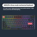 Ajazz AK832PRO three-mode mechanical keyboard with colour screen in green or tea colour options