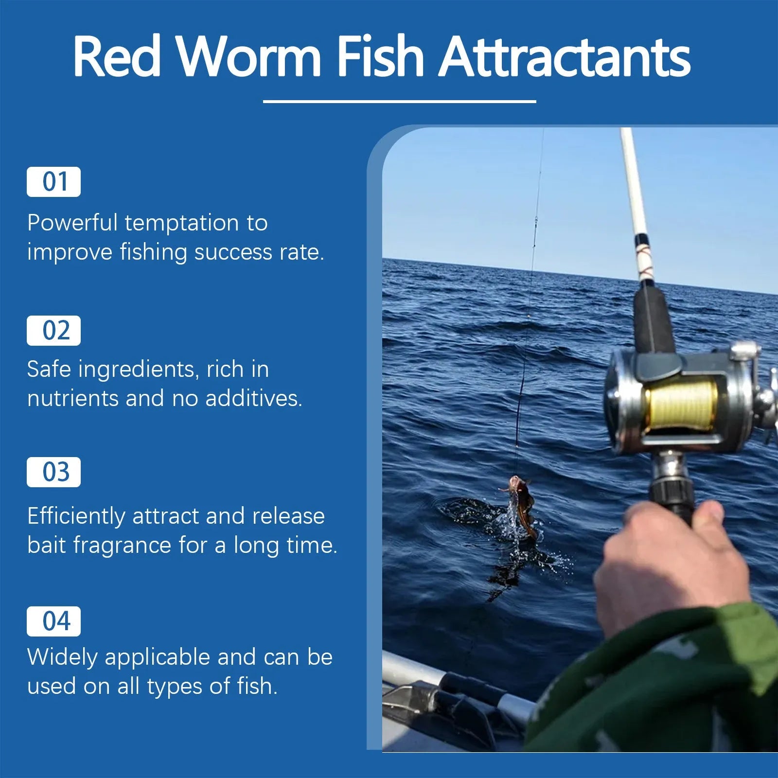 30ml red worm formula fishing bait attractant bottle with fish oil and dried shrimp powder ingredients