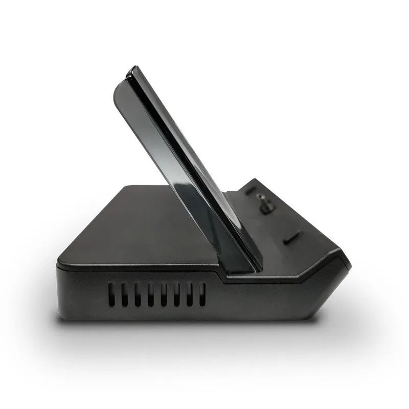 GPD WIN4 handheld game console black base expander dock with USB, HDMI, and Ethernet ports