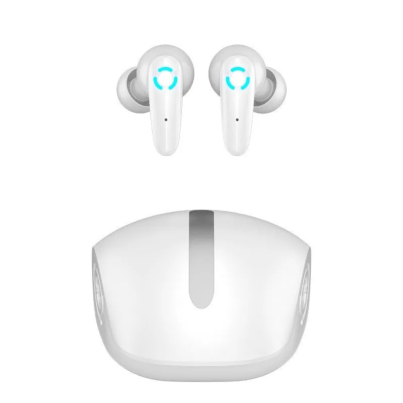 TWS wireless gaming headset with Bluetooth 5.2 in black, white, and yellow colour options