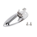Black and silver alloy ST boat socket for electric guitar and bass output jack replacement