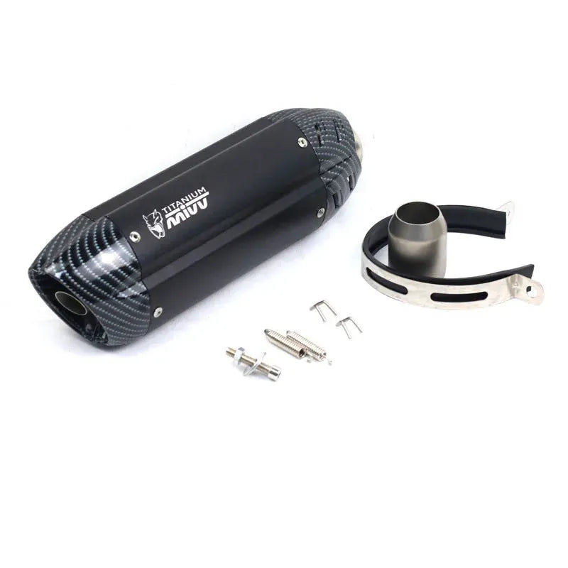 51mm stainless steel motorcycle exhaust pipe modification with hexagonal design