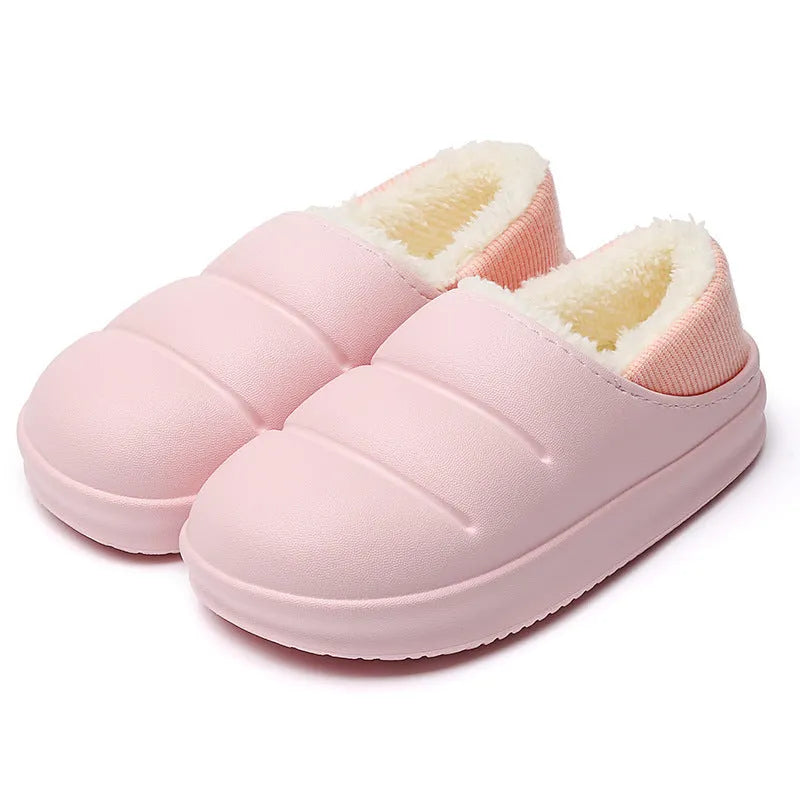 EVA cotton slippers with non-slip soles in yellow, green, black, grey, pink or orange colours