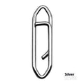 Stainless steel lure return pin quick connector bracelet in silver or black, small medium large sizes