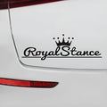 Reflective crown design car sticker measuring 30cm by 12cm in PET vinyl material