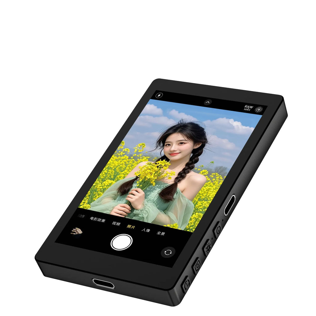 Wireless mobile phone projector with magnetic back and audio zoom in black, grey, or white