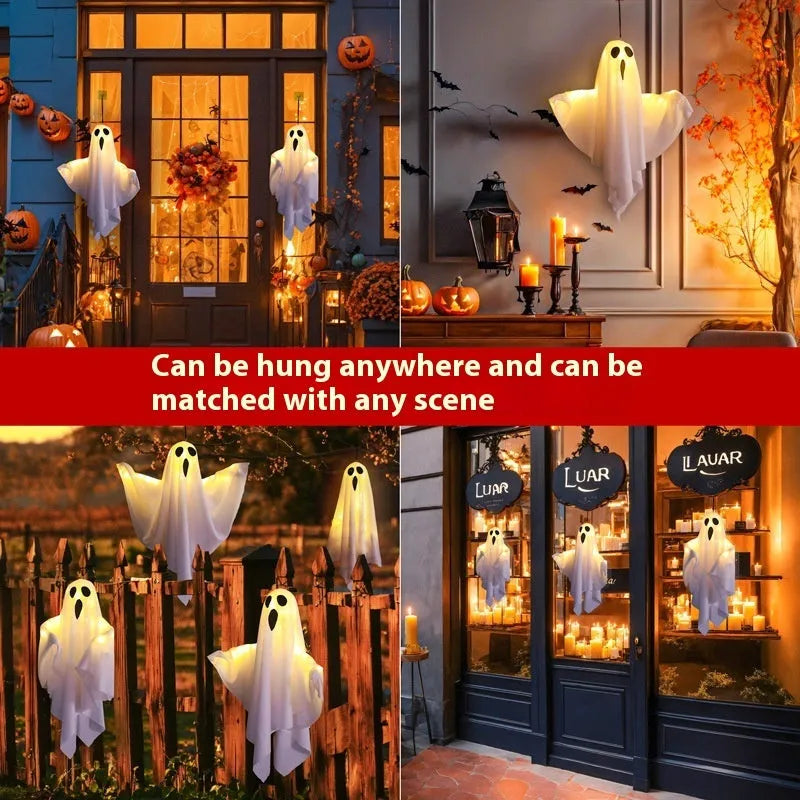Halloween ghost light decoration with luminous white colour and 4.5V button electronics