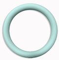 Glossy yoga weight ring in 5 lb or 10 lb silicone iron, available in black, pink, gray green, milk tea, flesh pink, and beige.