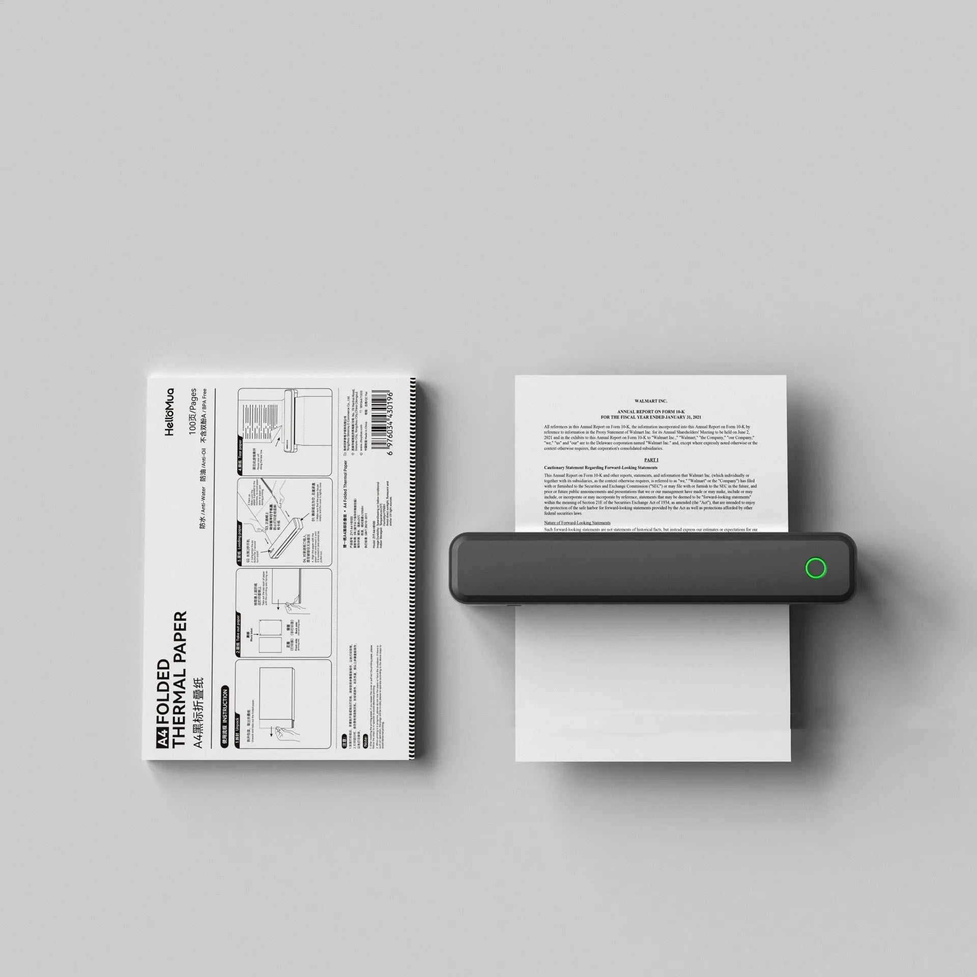 Black or white Bluetooth thermal printer for mobile phone connectivity and drawing printing