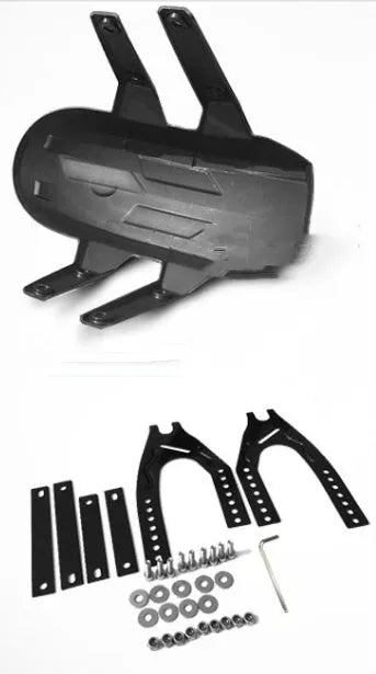 Universal motorcycle rear mudguard black plastic lengthened fender for horizon modification