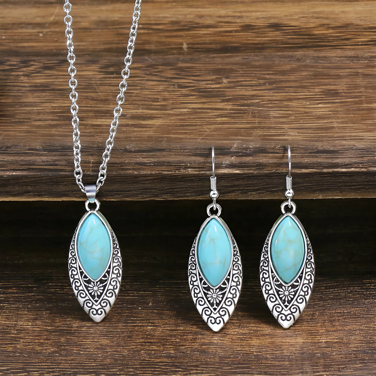 Women's alloy earrings and necklace set with ellipse design in multiple colour options HS 310 HS 184 HS 311 HS 007 HS 036
