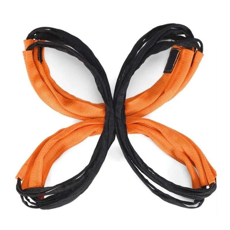 Butterfly ladder children's agility training equipment with plastic rungs and training rope ladders