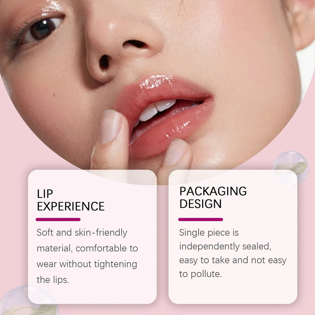 Silicone lip nursing adhesive bandages for moisturising and nourishing care, 8cm by 12cm dimensions