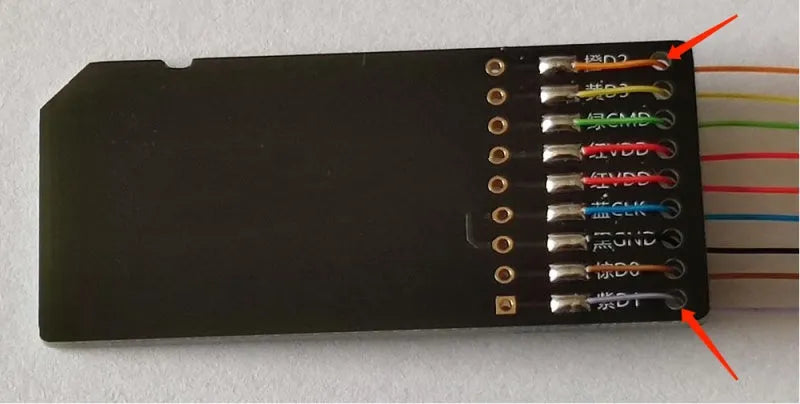 EMMC read and write tool for car audio host maintenance on European vehicles.