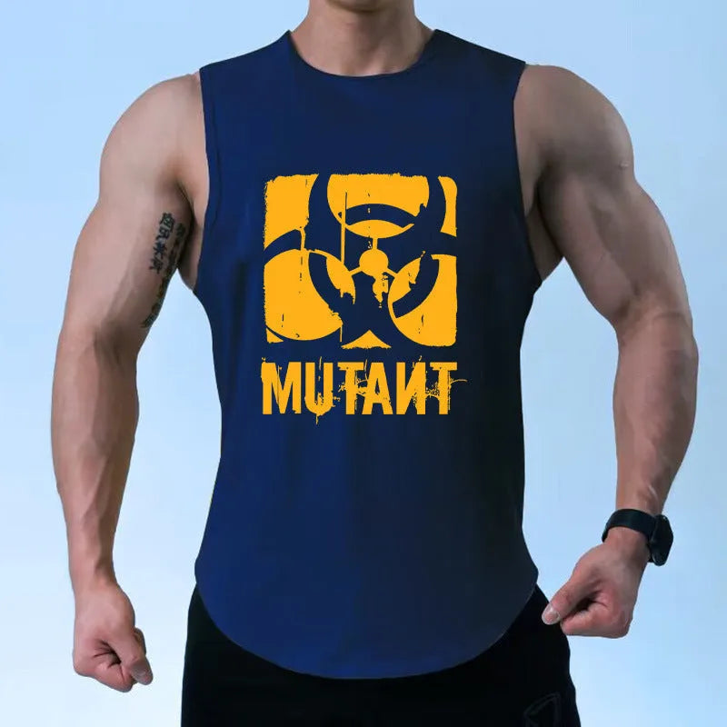 Men's loose-fit sleeveless training waistcoat in multiple colour options for gym and outdoor workouts