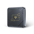 Wireless CarPlay and Android Auto adapter with USB connection and gold or white ABS plastic housing