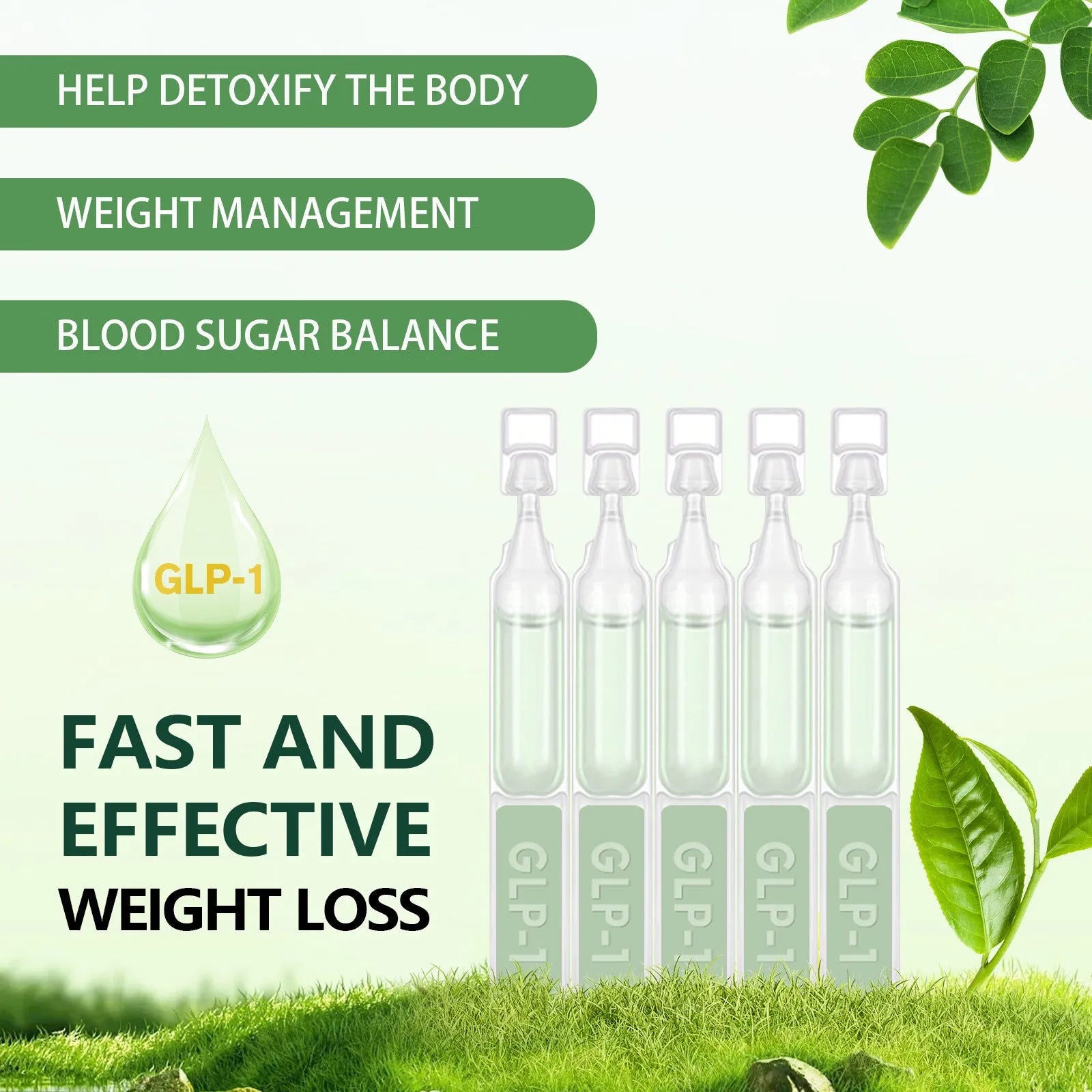 Boxed abdomen slimming care drops with five 50g pieces for body shaping and contour support