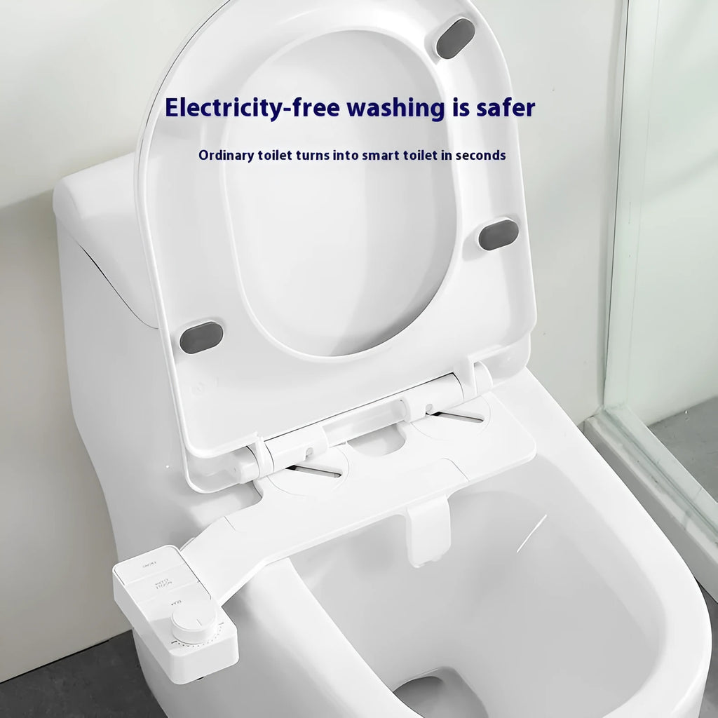 Pure white non-electric butt wash tool with button control and detachable components