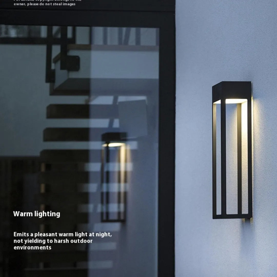 Outdoor stainless steel wall lamp IP54 350x150x100mm for villa exterior
