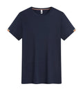 Men's round neck ice fibre pullover work shirt in multiple colours on a size chart