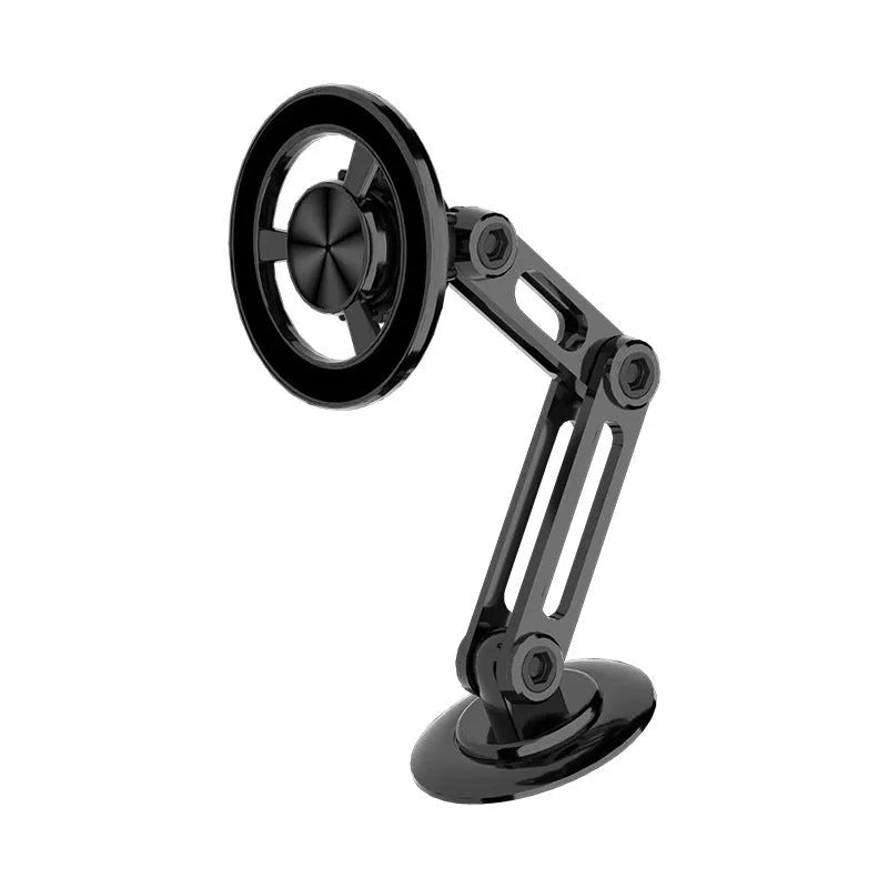 All-metal magnetic car phone holder in four colour options with magnetic rings and adhesives