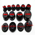 Black silicone 90mm diameter headlight dust cover for General Motors vehicles