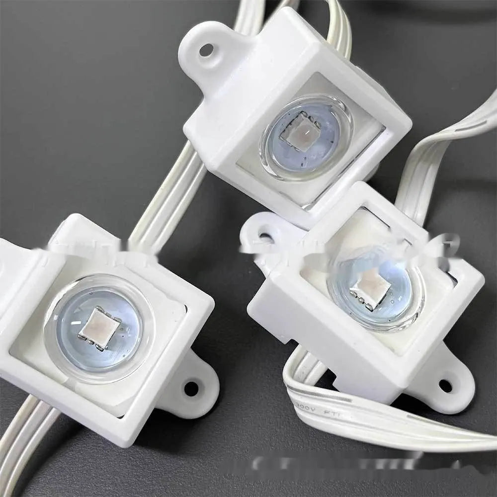 White plastic LED light protective lampshade showing its 1.7cm by 6cm dimensions.