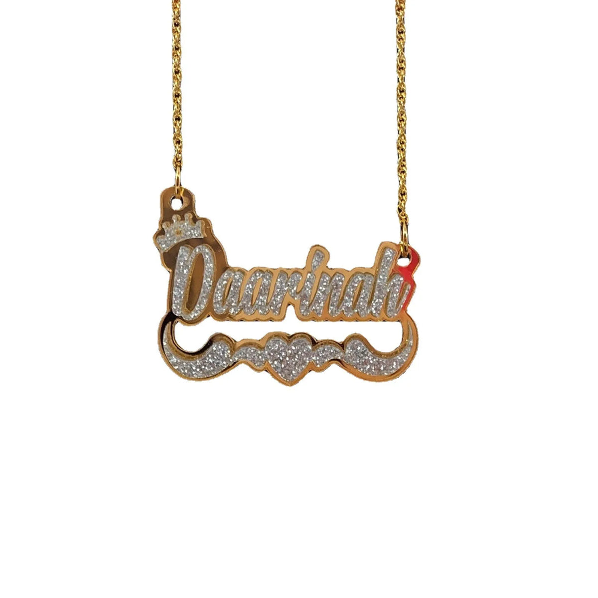 English name necklace and earring set with stainless steel letter pendant, twisted chain, gold rose gold silver options
