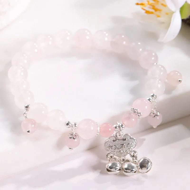Electroplated opal beaded bracelet for women with diamond-shaped beads in various colours