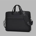 Men's large capacity laptop bag in Oxford cloth, black, for 15.6 inch laptop with shoulder strap