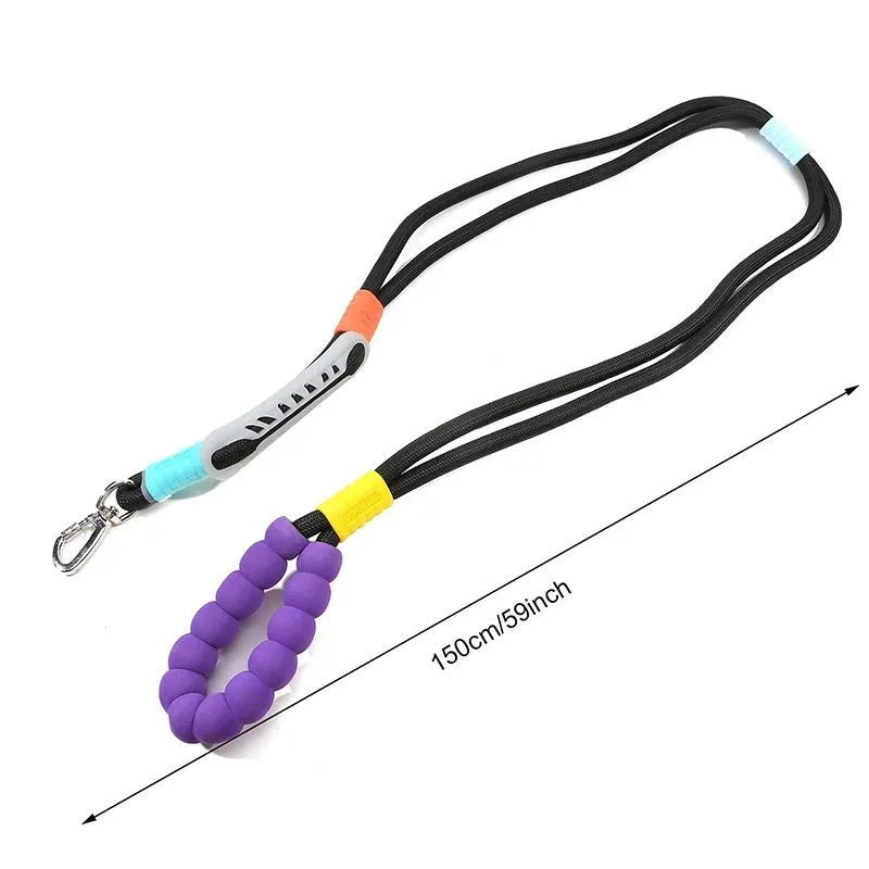 140cm dog traction leash with anti-slip foam handle in four colour options