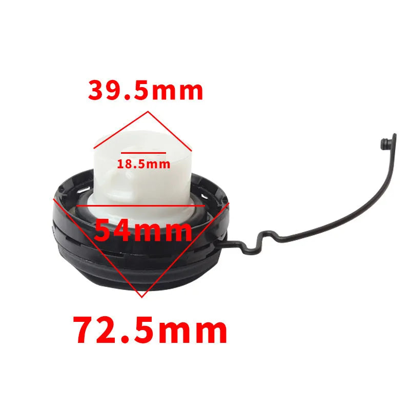 Toyota replacement snap-type fuel tank cap for petrol filler.