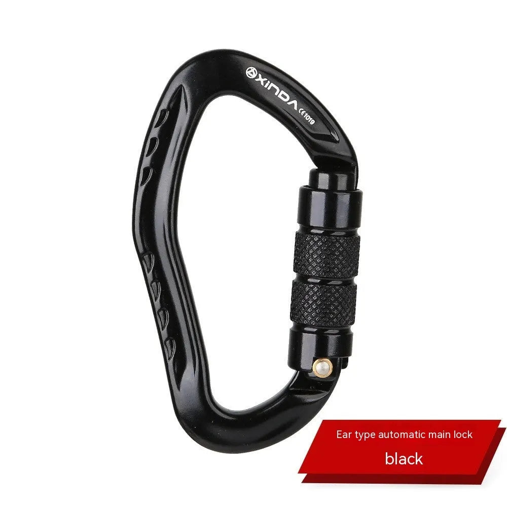 24mm climbing carabiner with automatic master lock in multiple colour options