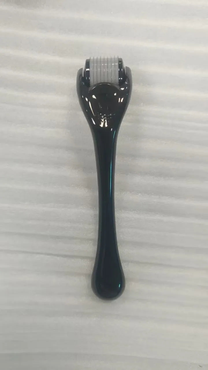 540 micro needle derma roller with mechanical design in various handle and wheel colour combinations