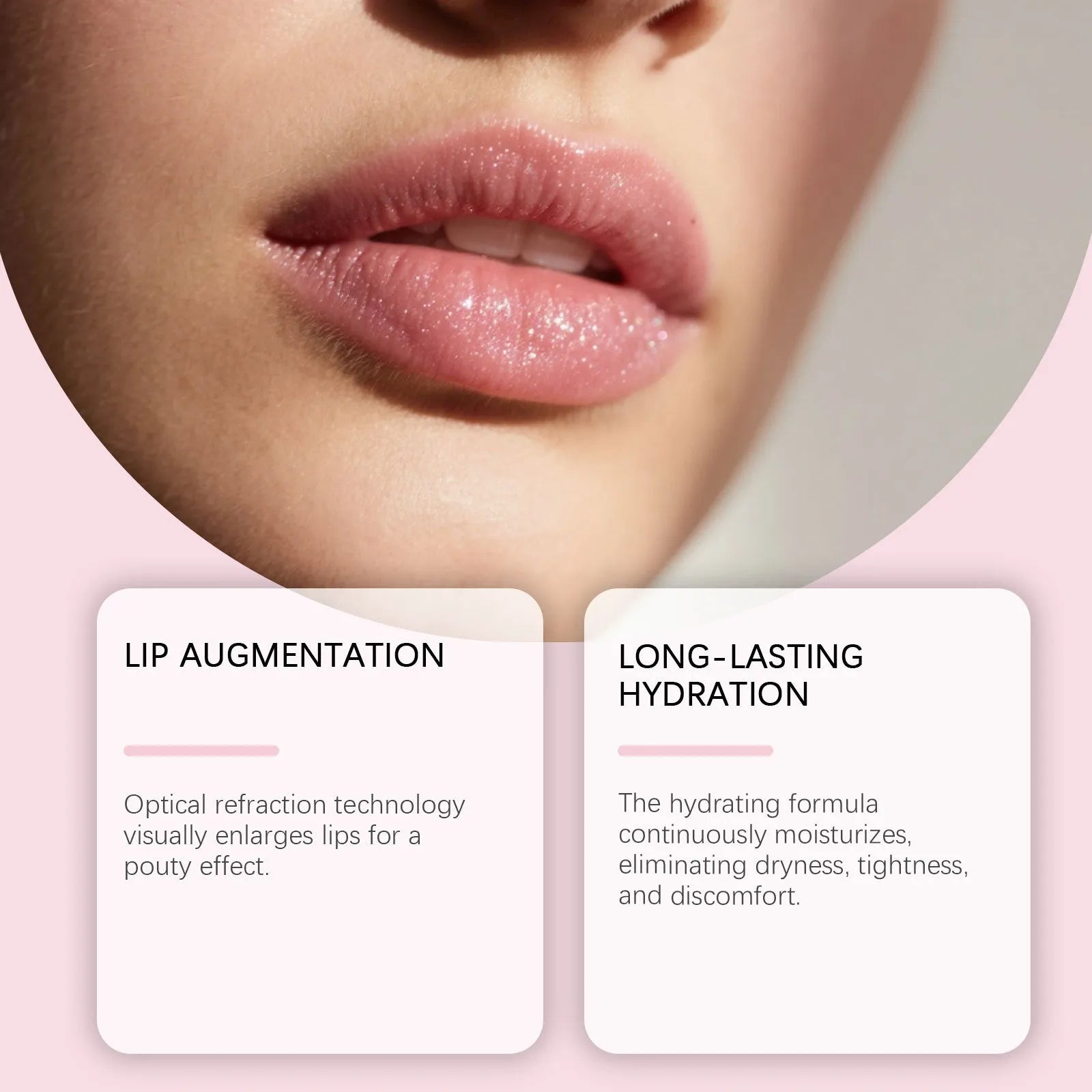 Moisturizing fine glitter lip gloss 3g tube with shea butter and vitamin E